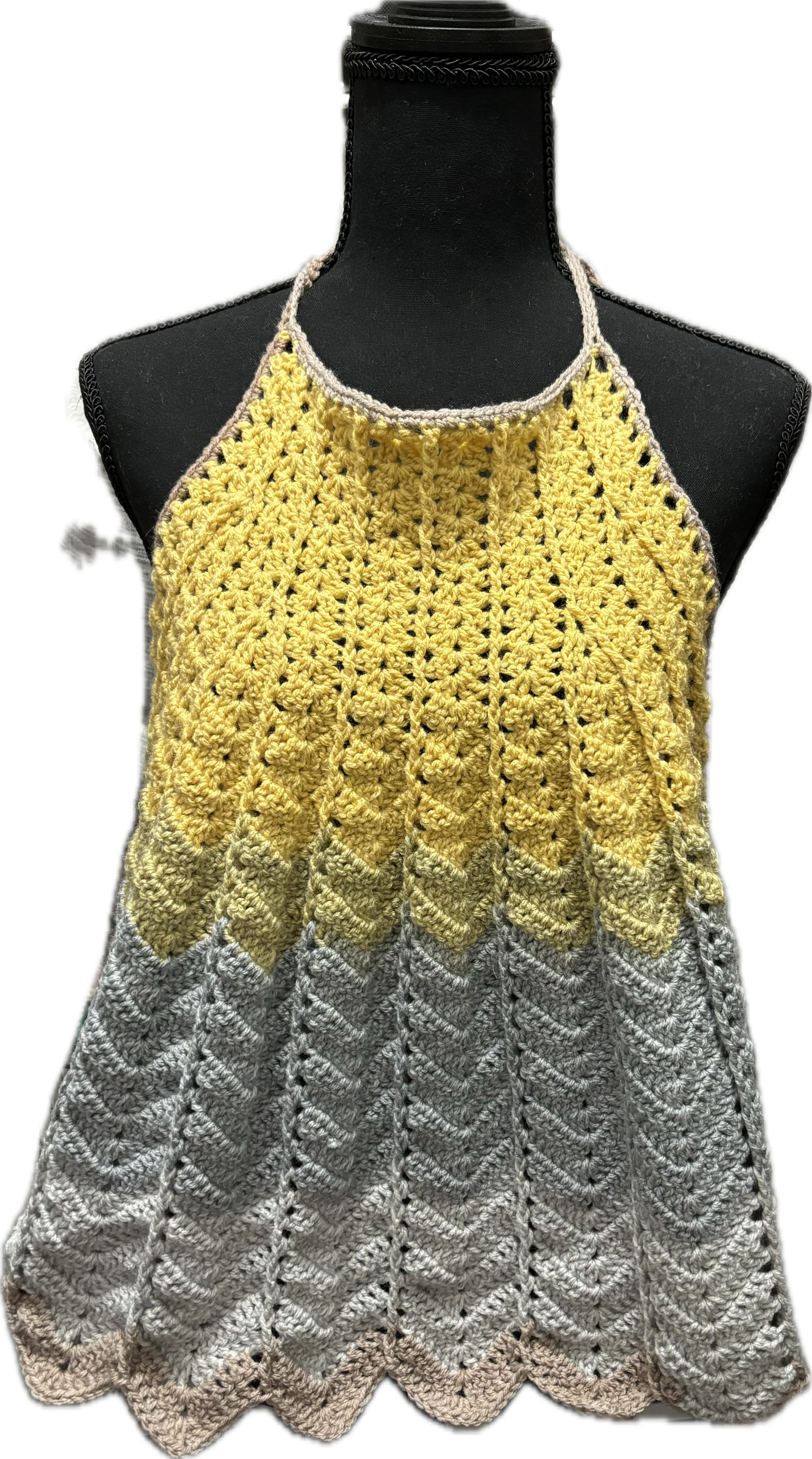 Halter Top Yellow Ombre